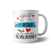 Cargar imagen en el visor de la galería, MUGS PAREJA TE REGALO MI CORAZÓN
