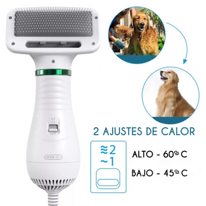 PROMO CEPILLO SECADOR + CINTURON DE SEGURIDAD PARA MASCOTAS